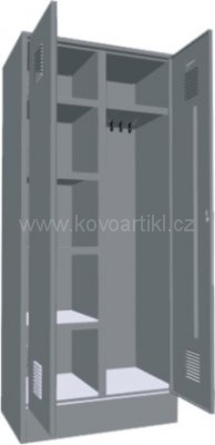 Kovová kombinovaná skříň